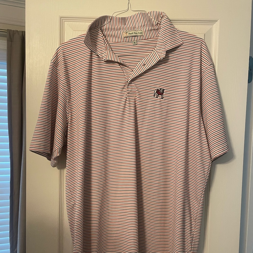 Peach state pride polo XL UGA